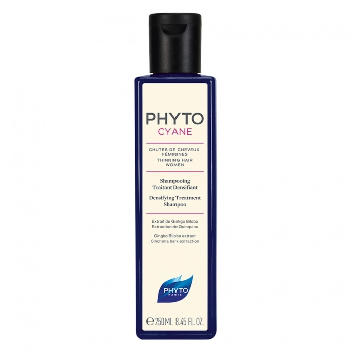 Phyto phytocyane shampooing traitant densifiant chutes de cheveux féminines 250 ML