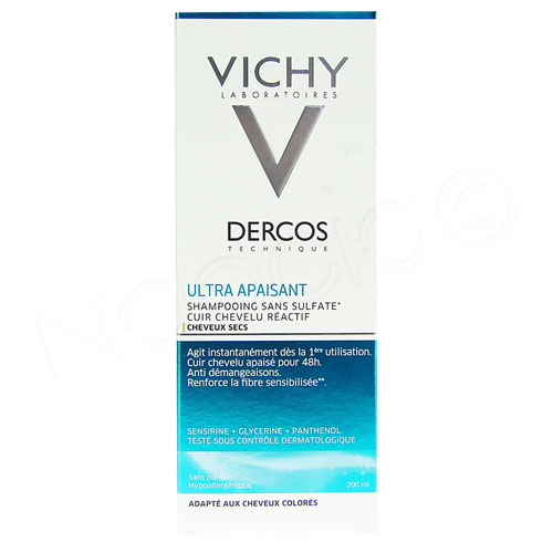 Vichy dercos ultra apaisant cheveux normaux à secs 200 ML