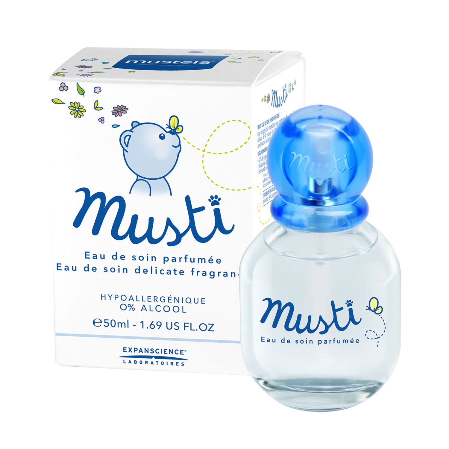 Mustela musti eau de soin parfumée 50 ML