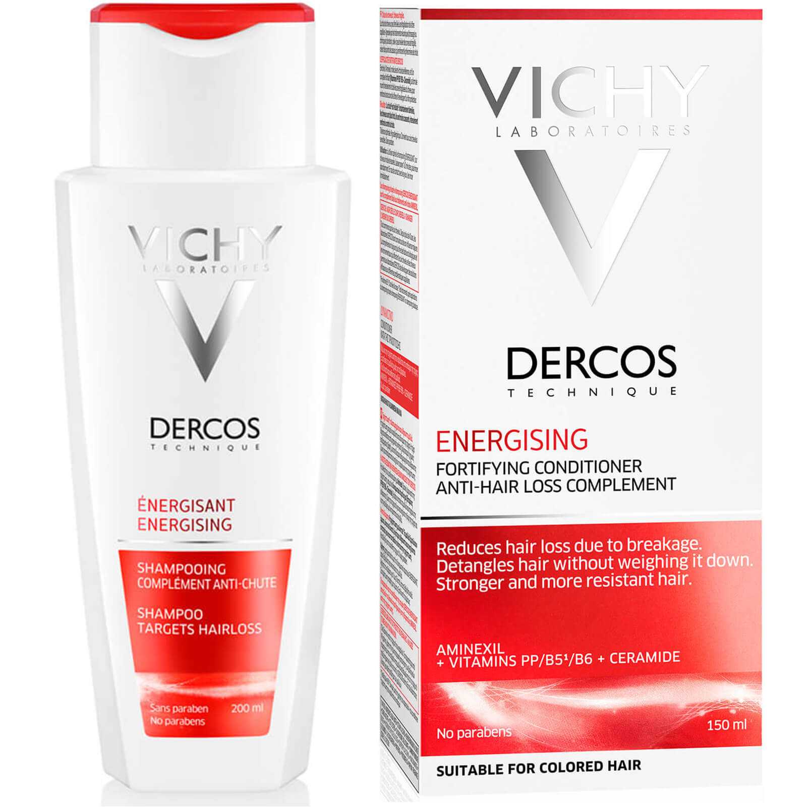 Vichy dercos energisant shampooing complément anti-chute, 200 ML