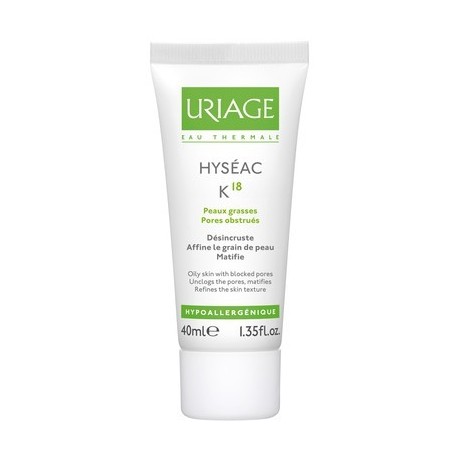 Uriage hyseac - crème k18 40 ML