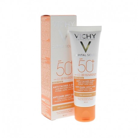 Vichy ideal soleil soin anti-taches teinté 3-en-1 spf50+ 50 ML