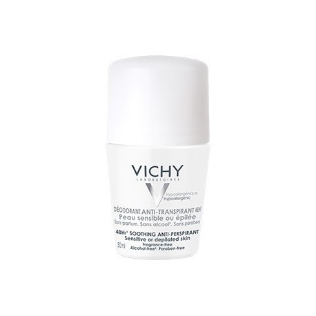 Vichy déodorant anti-transpirant 48h - roll-on peau sensible 50 ML
