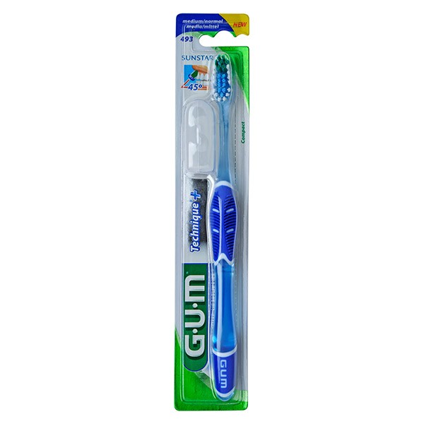 Gum technique+ brosse à dents médium compacte 493 1 Unités