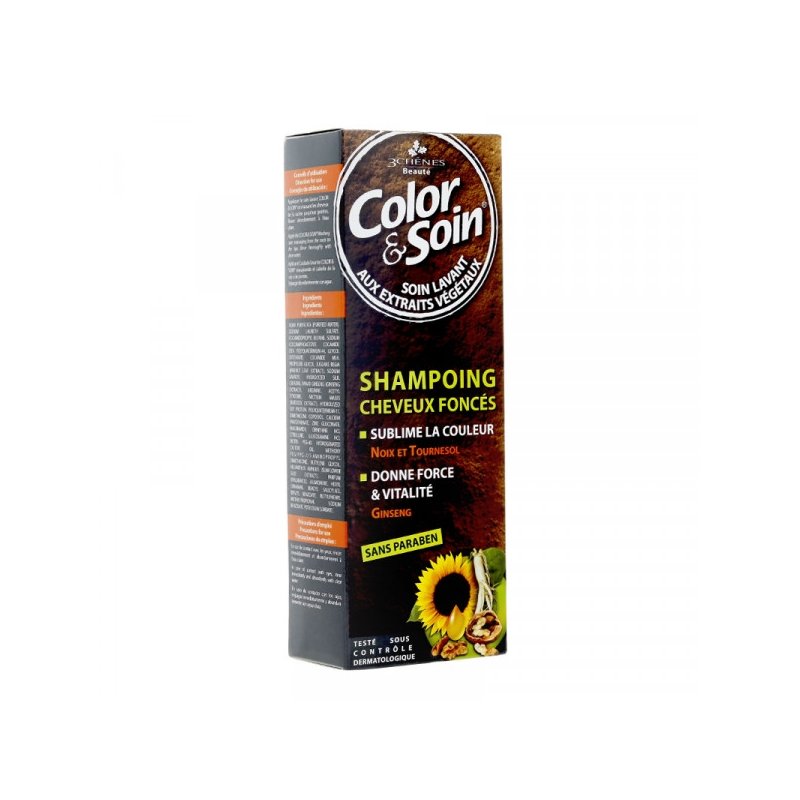 Color & soin shampoing cheveux colorés foncés 250 ML
