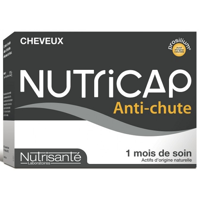 Nutricap anti-chute 1 mois de soin actifs d'origine naturelle 60 Gélules