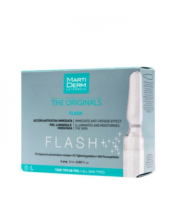 Martiderm flash 5 les ampoules 15 ML