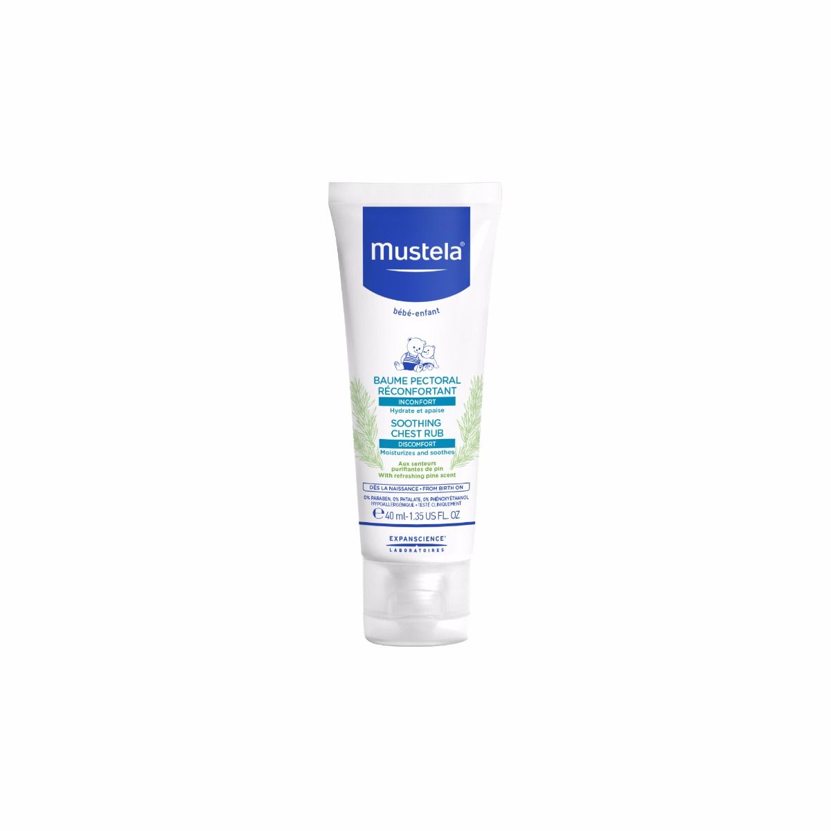 Mustela baume pectoral réconfortant 40 ML