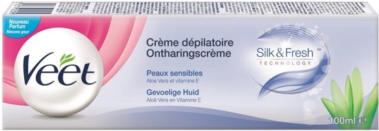 Veet crème dépilatoire veet peaux sensibles silk & fresh 100 ML