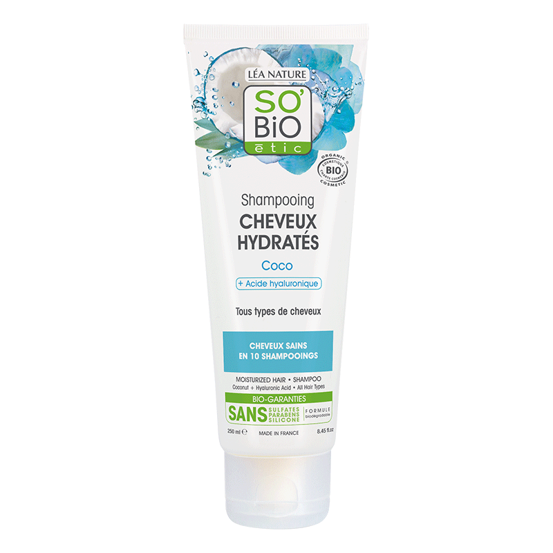 So bio shampooing cheveux hydratés - coco + acide hyaluronique 250 ML