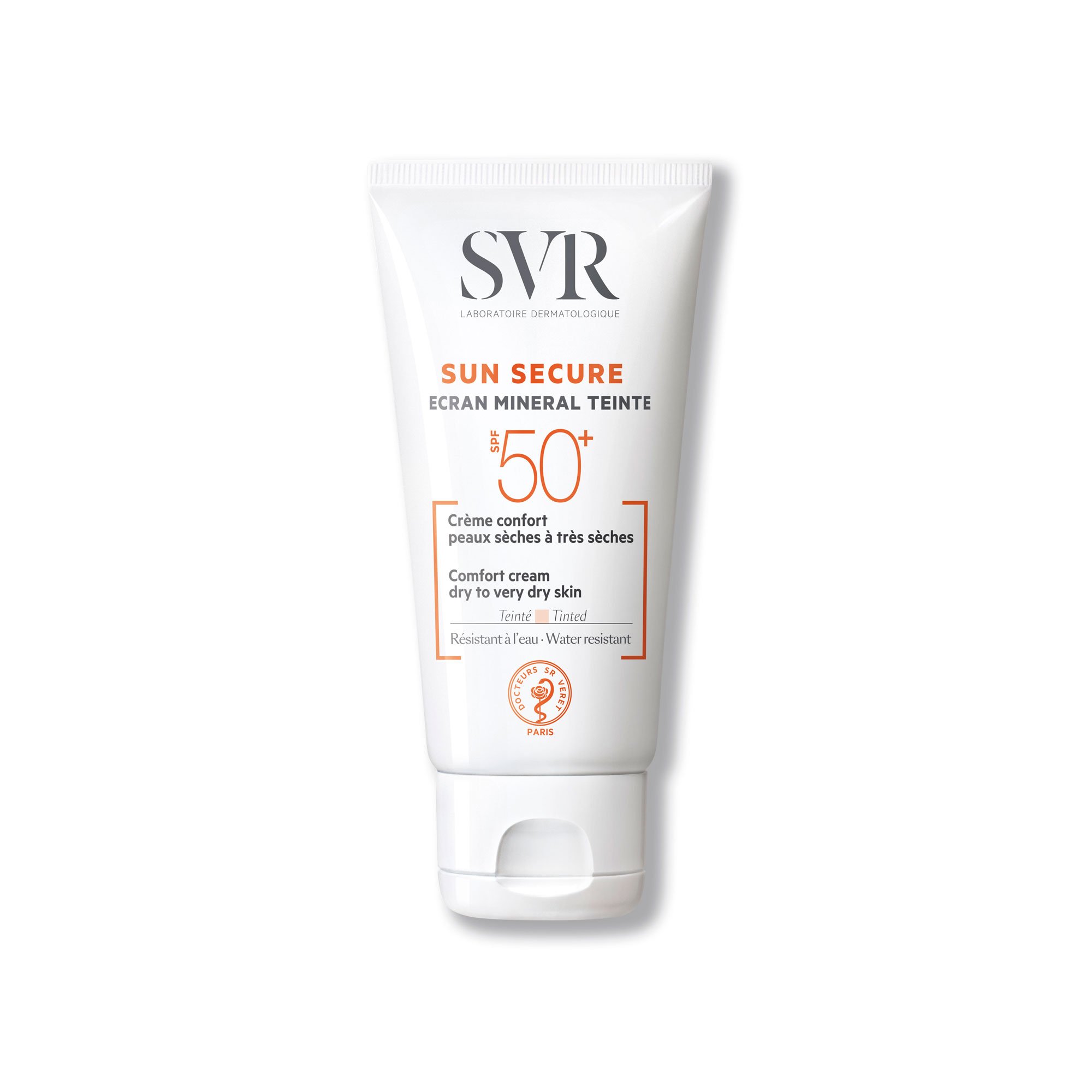 Svr sun secure écran minéral teinté - peaux normales à mixtes spf50+ 50 ML