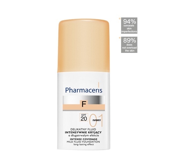 Pharmaceris fluid fondation fond de teint intence coverage spf20 30 ML