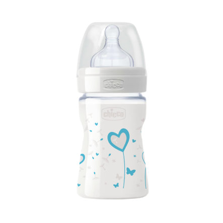 Chicco biberon 0m+ verre bleu 150 ML