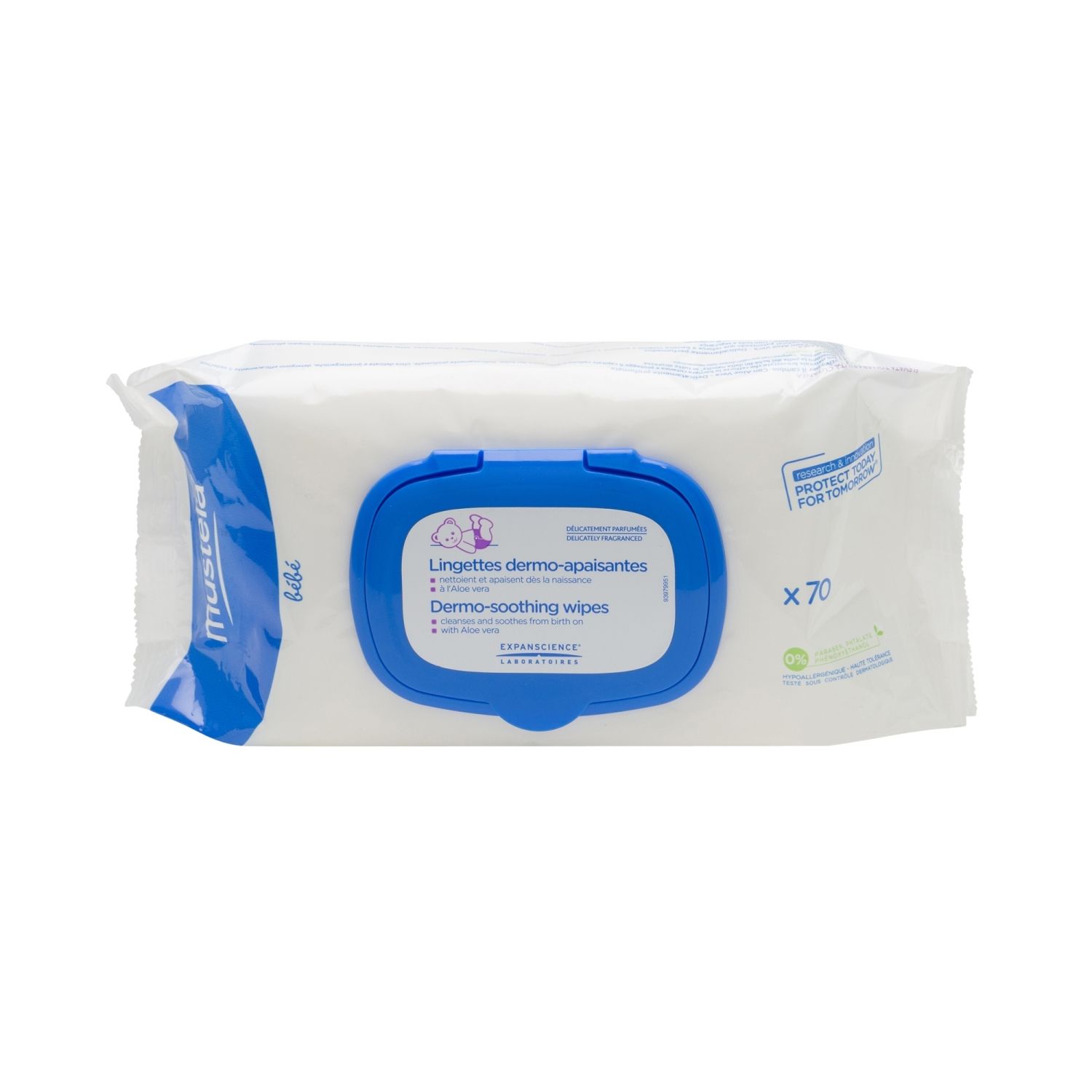 Mustela bebe lingettes dermo-apaisantes 70 lingettes