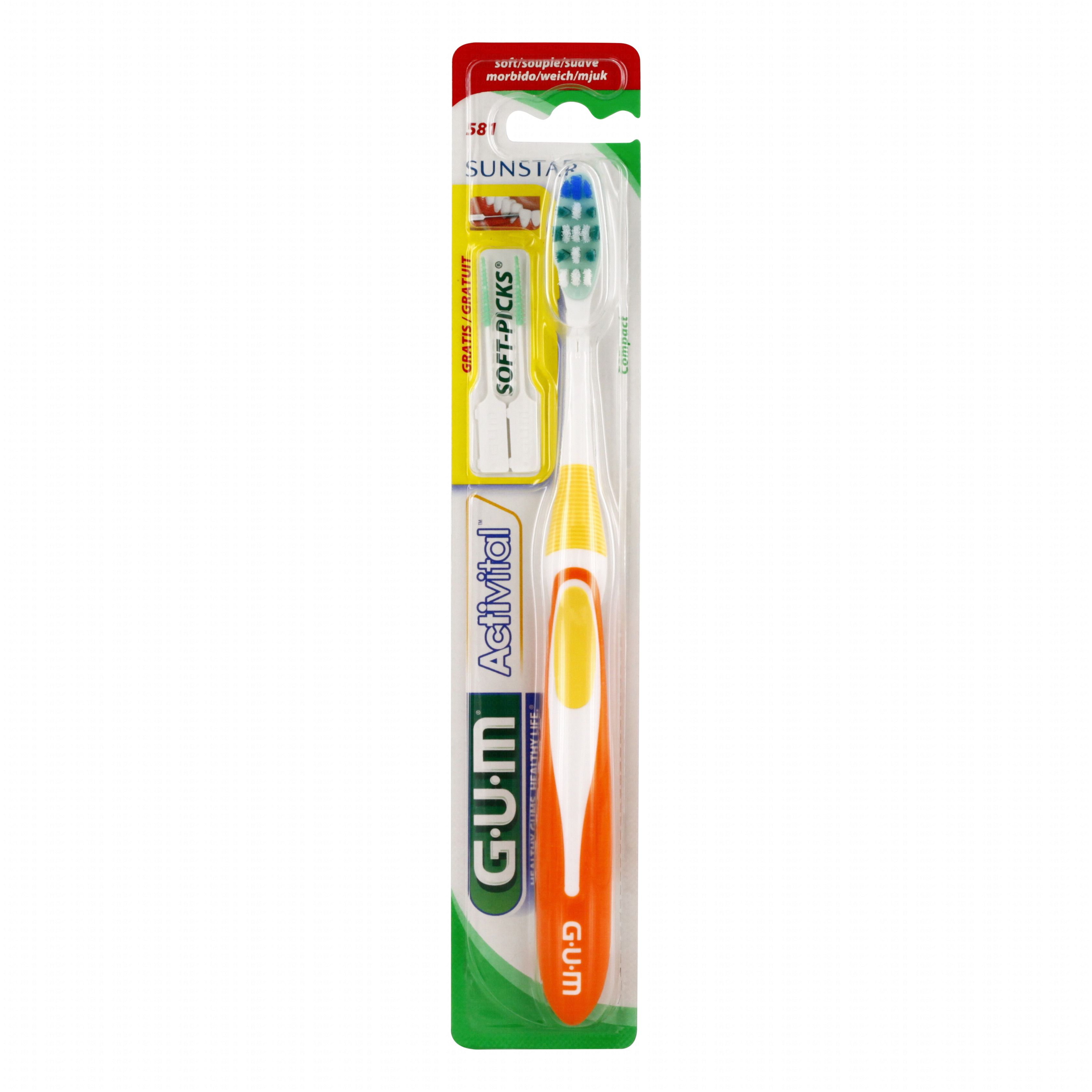 Gum activital brosse à dents souple 581