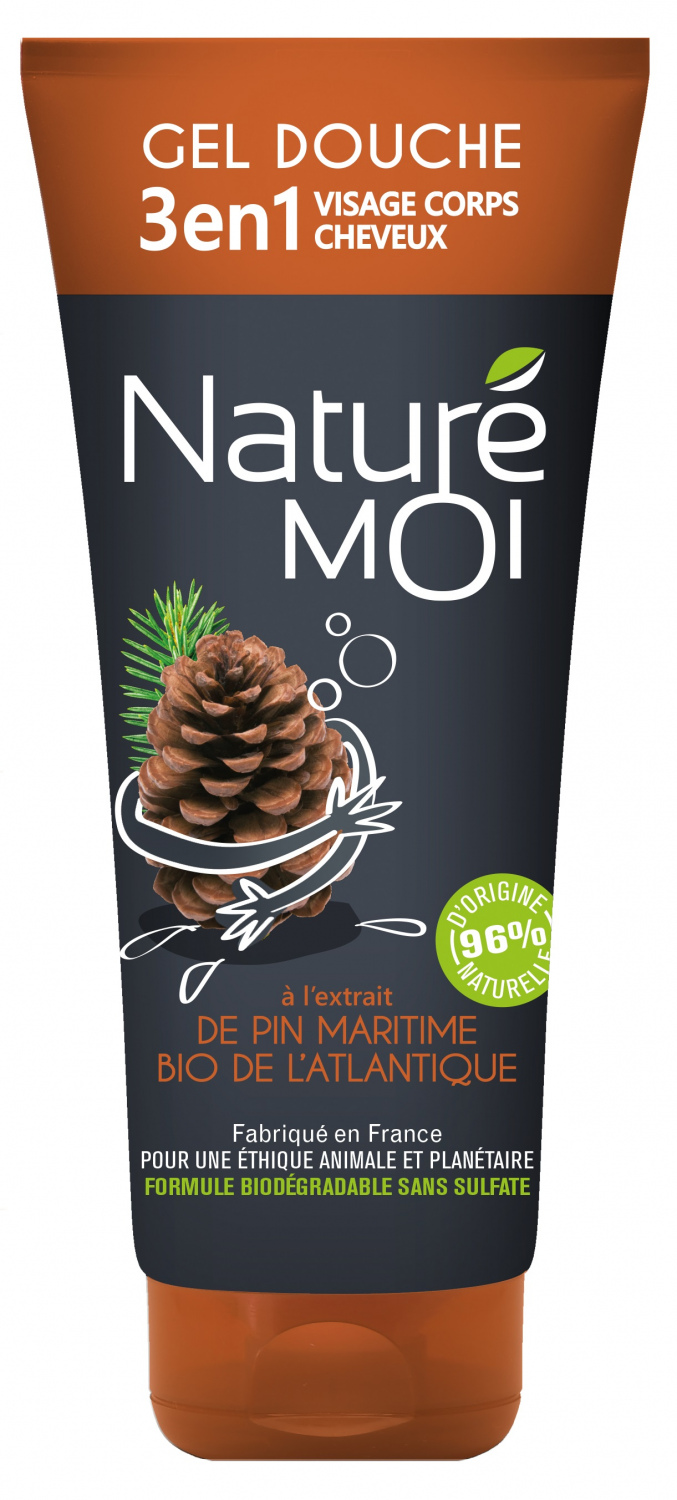 Nature moi gel douche 3en1 - au pin maritime bio de l?atlantique 200 ML