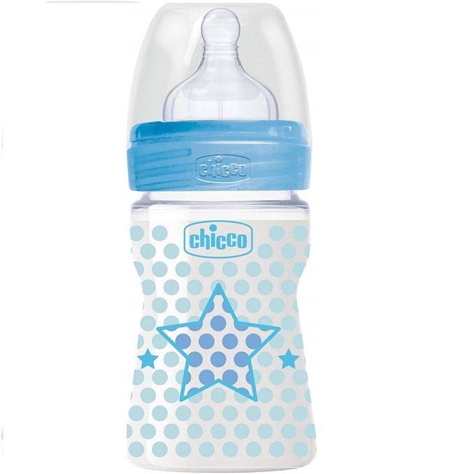 Chicco biberon plastique Bleu 150 ML