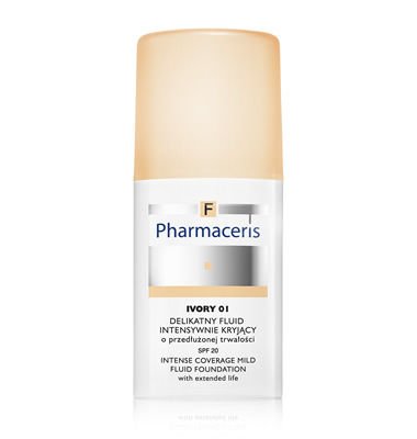 Pharmaceris intense coverage - mild fluid foundation spf20 Ivoire 01, 30 ML