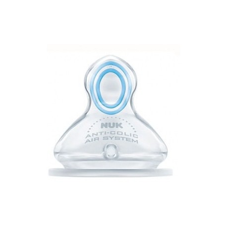 Nuk tétines physiologiques silicone transparent Taille 1 S
