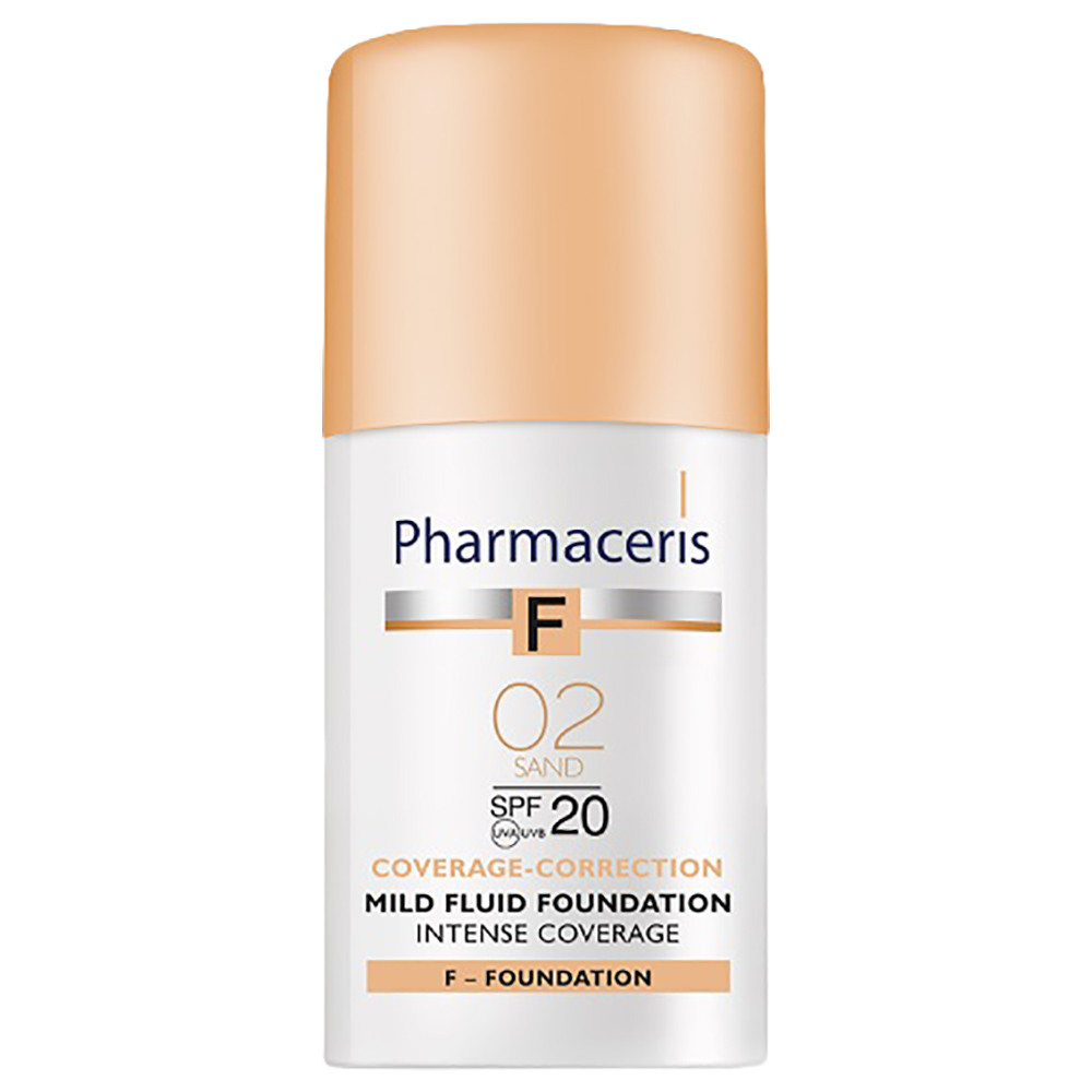 Pharmaceris intense coverage - mild fluid foundation spf20 Sand 02, 30 ML