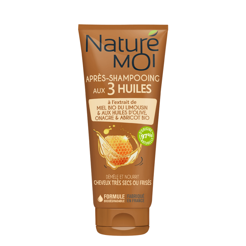 Nature moi après-shampooing aux 3 huiles - cheveux très secs ou frisés 200 ML